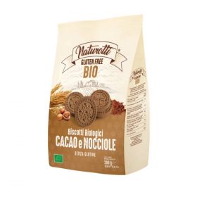 Biscuiti cu cacao si alune de padure eco-bio, fara gluten 300g Naturotti