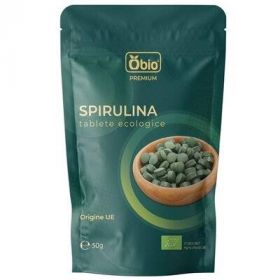Spirulina tablete raw eco-bio 50g, Obio