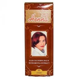 Balsam colorant pentru par nr. 12, nuanta cherry, 75g - Henna Sonia