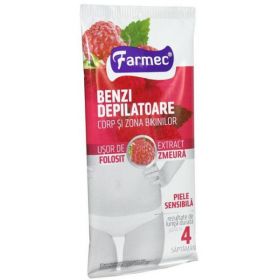 Benzi Depilatoare Corp si Zona Bikinilor Farmec, 14 buc