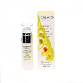 Crema antirid de zi cu celule stem, SPF30, 30g - Herbagen