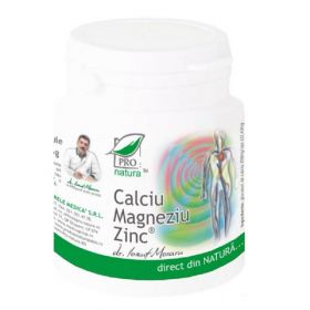 Calciu Magneziu Zinc Seleniu 150cps, 60cps si 30cps - MEDICA 150 capsule