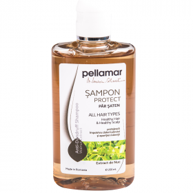 Sampon pentru par saten cu extract de nuc, 250ml - Pellamar