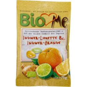 Bomboane cu ghimbir-lime si ghimbir-portocala, eco-bio, 75g - BIO Loves Me