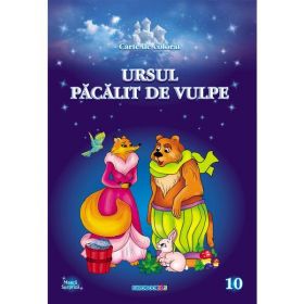 Ursul pacalit de vulpe. Carte de colorat, editura Eurobookids