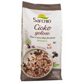 Musli din orez crocant cu ciocolata, eco-bio, 200g - Sarchio