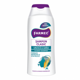 Sampon clasic cu urzica si grau, 200ml - Farmec