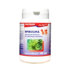 Spirulina Favisan, 40 capsule