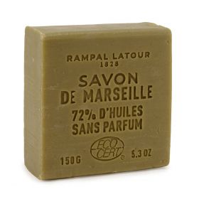 Sapun organic de Marsilia 72% ulei de masline, zero waste, 150g - Rampal Latour