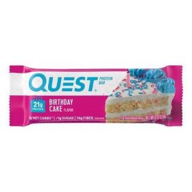 Baton Proteic, Cu Aroma De Tort Aniversar, 60g - Quest