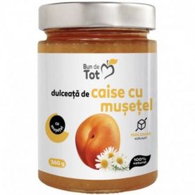 Dulceata de caise cu musetel, fara zahar 360g - Dacia Plant