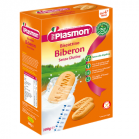 Biscuiti pentru biberon, fara gluten, +4 luni, 200g - Plasmon