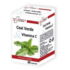 Ceai Verde si Vitamina C Farma Class, 30 capsule