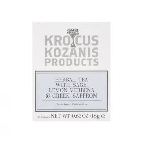 Ceai de salvie, lamaita si sofran, 18g - Krokos Kozanis