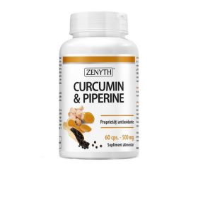 Curcumin &amp; Piperine 500 mg Zenyth Pharmaceuticals, 60 capsule