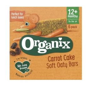 Batoane din ovaz integral cu morcov si mere Goodies, +12 luni, eco-bio, 6buc - Organix