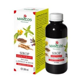 Sirop Expectorant fara Zahar cu Extract de Stevie Manicos, 200ml