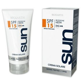 Crema solara corp SPF 15 cu ulei de imortele 150ml Biosun - BIOEARTH