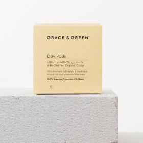 Absorbante din bumbac organic 100% Zi, 10buc - Grace and Green