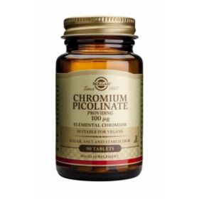 Chromium Picolinate 100 mcg Solgar, 90 comprimate