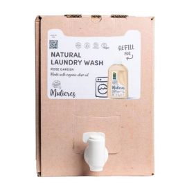 Detergent pentru rufe cu 99% ingrediente naturale Rose Garden, 15L - Mulieres