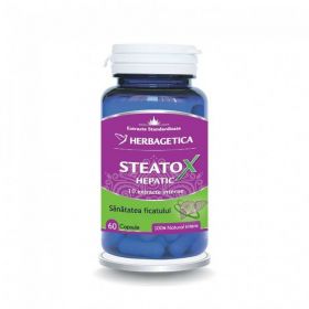 Steatox Hepatic 30 cps, 60 cps si 120 cps, Herbagetica 120 capsule