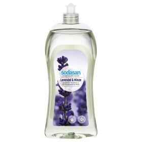 Detergent lichid de vase cu lavanda si menta, 1 L, Sodasan