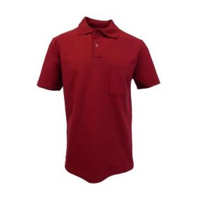 Tricou polo barbat, grena, Saturn 2XL