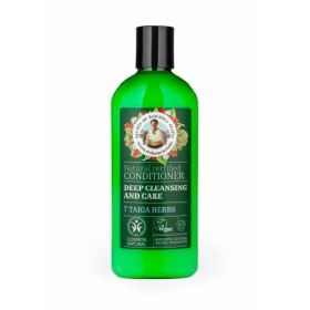 Balsam pentru purificarea si ingrijirea parului cu 7 plante, Taiga Herbs, 260 ml, Bunica Agafia