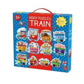 Puzzle mare 12 in 1, Tren, 50 piese