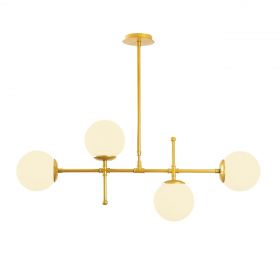Lustra Mudoni MR - 951, Opviq, 98 x 15 x 80 cm, 4 x E27, 100W, auriu