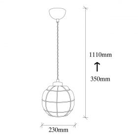 Candelabru, Sheen, Safderun - 401-S, E27, 100 W, metal/sticla