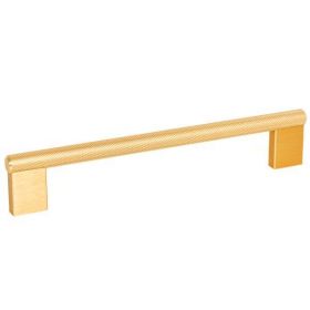 Maner pentru mobilier Graf2, finisaj alama intunecata periata, L= 182 mm - Maxdeco