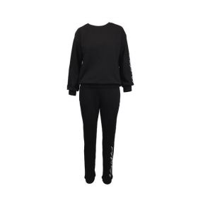 Trening dama, culoare neagra cu imprimeu &#039;Wing Wind&#039;, L