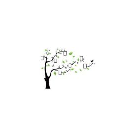 Sticker Decorativ Autocolant Copac cu 7 Rame Foto