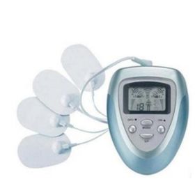 Aparat EMS Electrostimulare 4 Pads, Slabire corp, Stimulare musculara, Tonifiere Muschi, Baterii, Masaj Cervical Bluetone