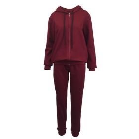 Trening dama Univers Fashion, 2 piese, culoare grena, S