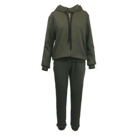 Trening dama Univers Fashion, 2 piese, culoare kaki, S