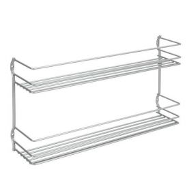 Suport pentru condimente cu 2 nivele, Pepito 2, gri, 36 x 8 x 19 cm