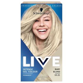 Vopsea de Par Gel Permanenta - Schwarzkopf Live Intense Gel Color Permanent, nuanta 10.21 Baby Blond