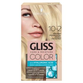 Vopsea de Par Permanenta cu Acid Hialuronic - Schwarzkopf Gliss Color Care &amp; Moisture with Hyaluronic Acid, nuanta 10-2 Natural Cool Blonde