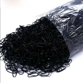 Elastice profesionale pentru par culoare Transparenta, 1000buc