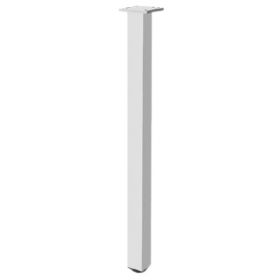 Picior pentru masa din aluminiu, cu profil patrat 46x46 mm, finisaj aluminiu, H710 - Maxdeco
