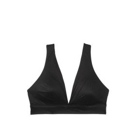 Sutien triunghi dama, Victoria&#039;s Secret, Unlined Soft Wireless Lounge Bra, Neagra, M INTL