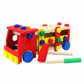 Banc scule copii-Camion din lemn,7Toys