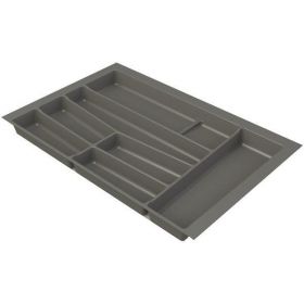 Suport organizare tacamuri, gri grafit, pentru latime exterioara corp 800 mm, montabil in sertar de bucatarie