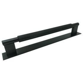 Maner pentru mobila Arpa Plate, finisaj negru periat, L 230 mm