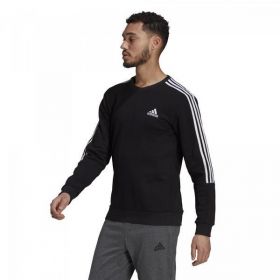 Bluza barbati adidas Essentials Fleece Cut 3-Stripes GK9579, XXL, Negru