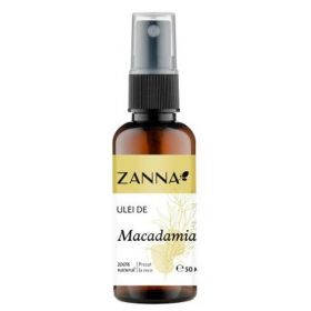 Ulei de Macadamia 100% Natural Presat la Rece Zanna, 50 ml