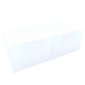 Armonia Comoda alba cu 2 usi &quot;push&quot; Mdf Alb lucios